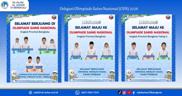 5 Murid SD Islam Al Azhar 51 Bengkulu Lolos OSN 2026